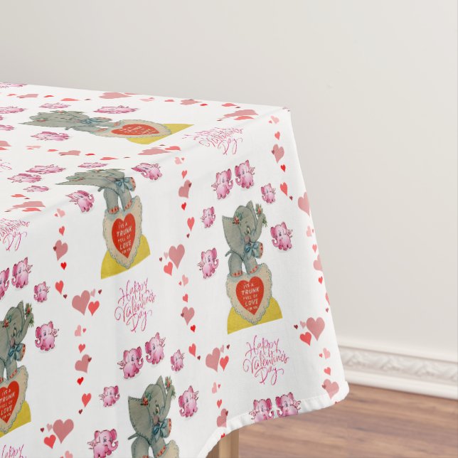 Valentinstag-Tischdecke-Elefant Tischdecke (Beispiel)