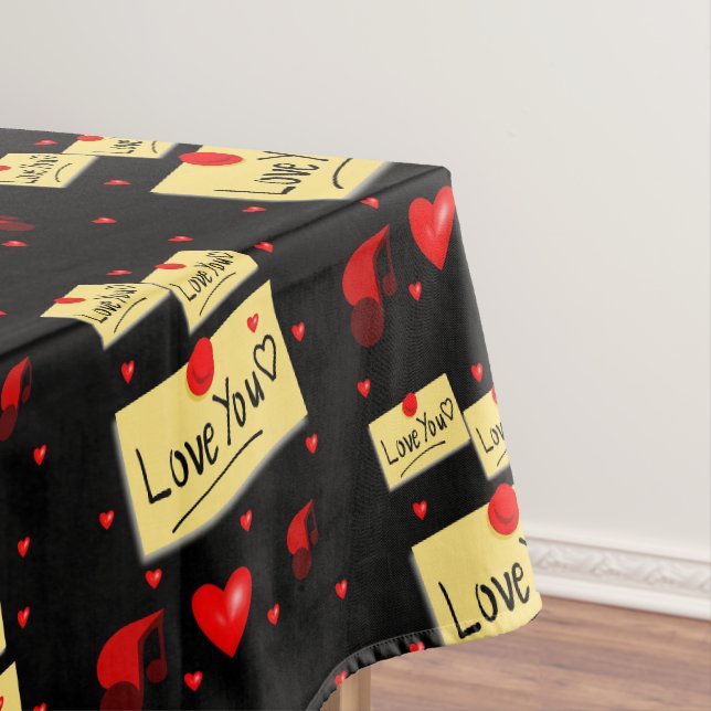Valentinstag-Tischdecke Tischdecke (Beispiel)