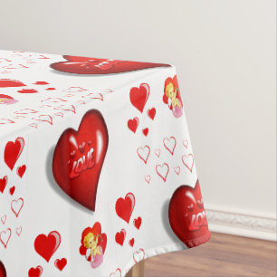 Valentinstag-Tischdecke Tischdecke