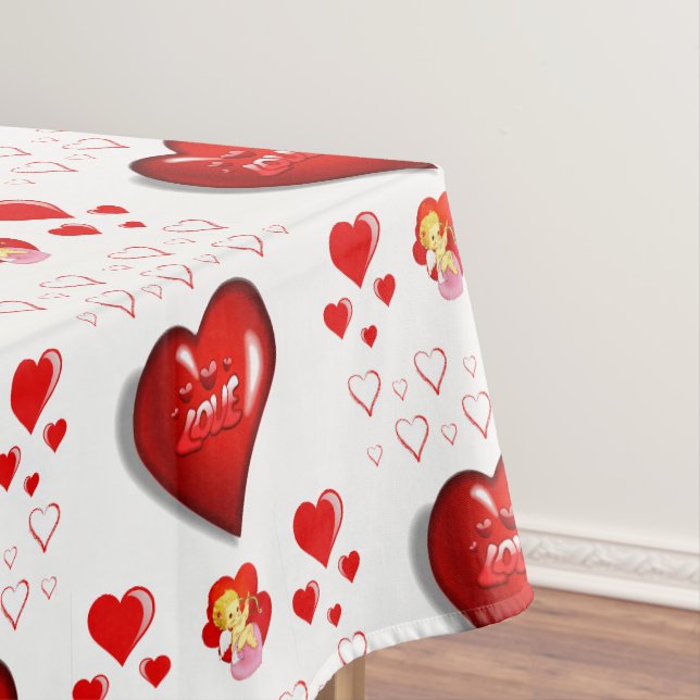 Valentinstag-Tischdecke Tischdecke (Beispiel)