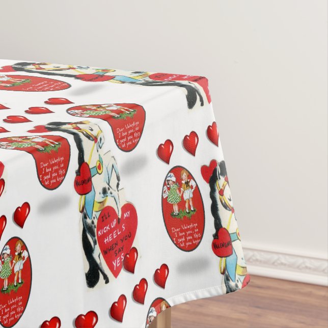 Valentinstag-Tischdecke Tischdecke (Beispiel)