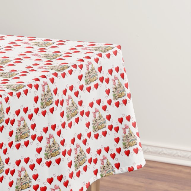 Valentinstag-Tischdecke Tischdecke (Beispiel)