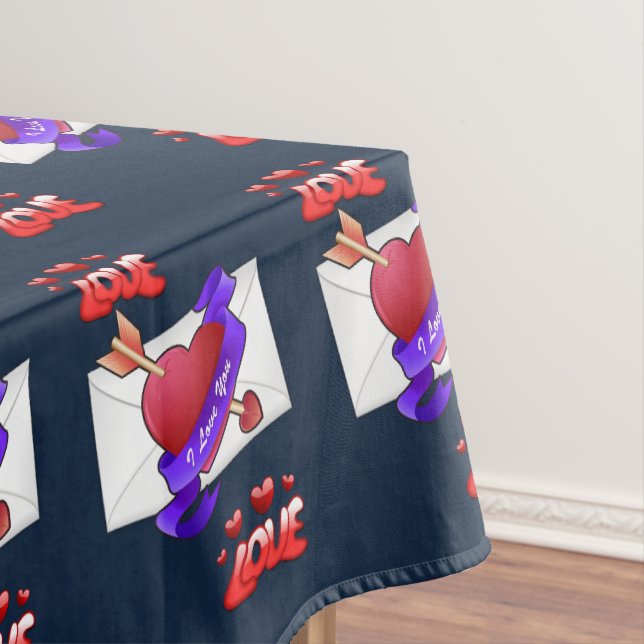Valentinstag-Tischdecke Tischdecke (Beispiel)