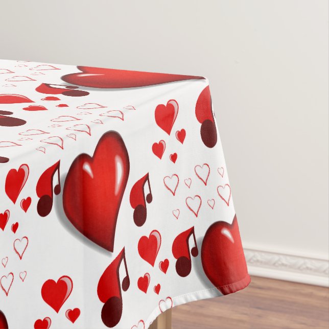 Valentinstag-Tischdecke Tischdecke (Beispiel)