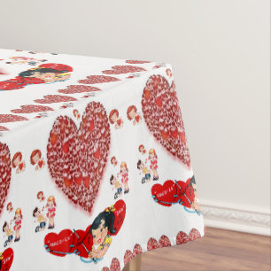 Valentinstag-Tischdecke Tischdecke