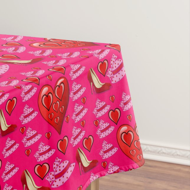 Valentinstag-Tischdecke Tischdecke (Beispiel)