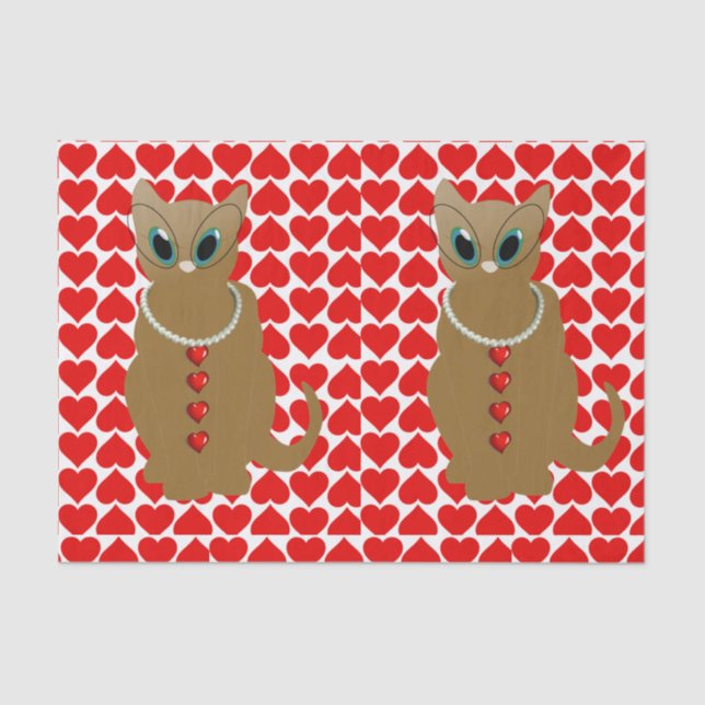 Valentinstag-Tissue Seidenpapier (Vorderseite)