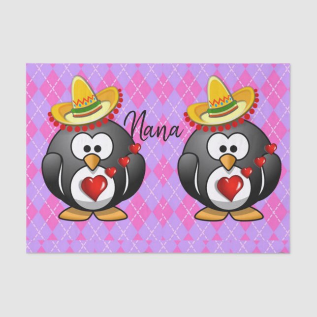 Valentinstag-Tissue Seidenpapier (Vorderseite)