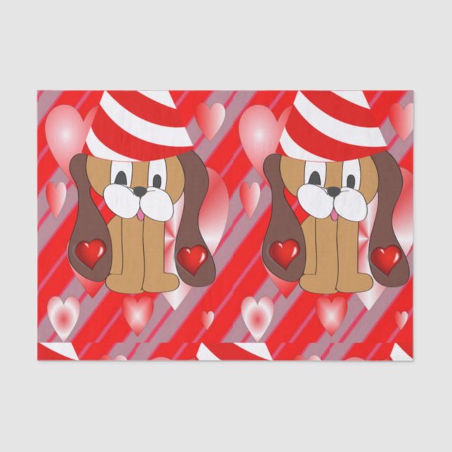 Valentinstag-Tissue Seidenpapier (Vorderseite)