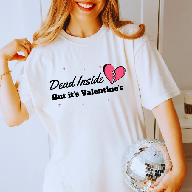 Valentinstag Tod im Inneren - gebrochenes Herz T-Shirt (Von Creator hochgeladen)