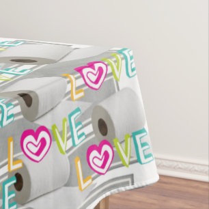 Valentinstag Toilettenpapier Liebe Tischdecke