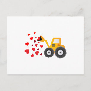 Valentinstag Traktor Herz Geschenke Kinder Jungen Feiertagspostkarte