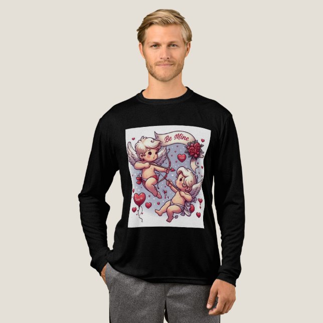Valentinstag Tri-Blend Shirt (Volle Vorderseite)