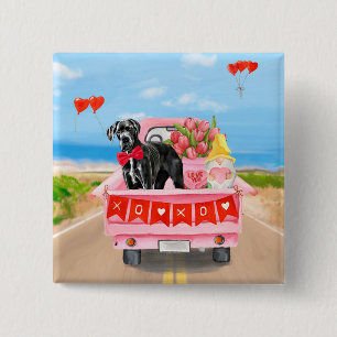 Valentinstag-Truck Button