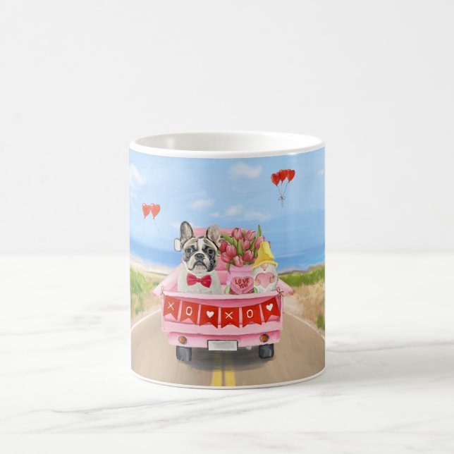 Valentinstag-Truck Kaffeetasse (Mittel)