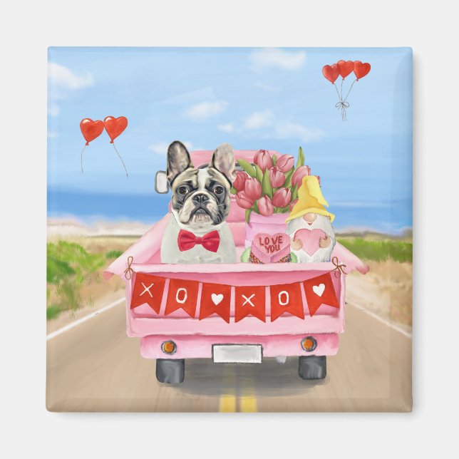 Valentinstag-Truck Magnet (Vorne)