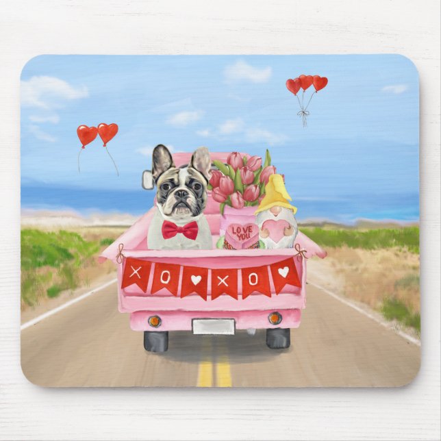 Valentinstag-Truck Mousepad (Vorne)