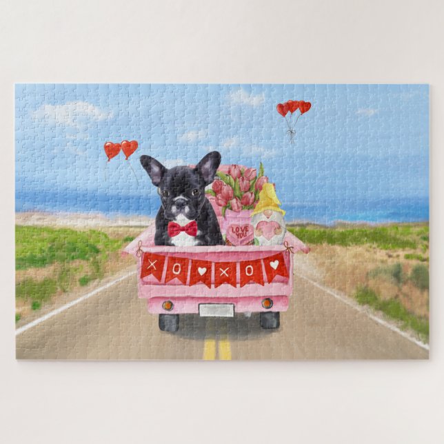 Valentinstag-Truck Puzzle (Horizontal)