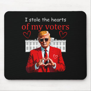 Valentinstag Trump Präsident Herzen USA Amerika Ha Mousepad