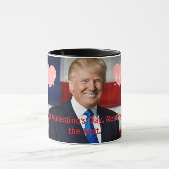 Valentinstag-Trump-Tasse Tasse (Zentrum)
