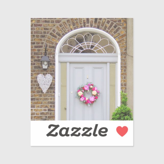 Valentinstag-Türkleber Aufkleber (Blatt)