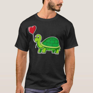 Valentinstag Turtle Tortoise Tierfreunde Kinder T-Shirt