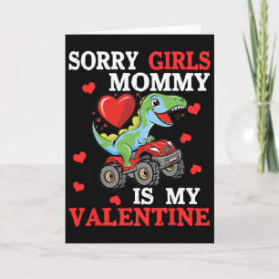 Valentinstag Tut mir leid Mädchen Mami ist mein Va Karte