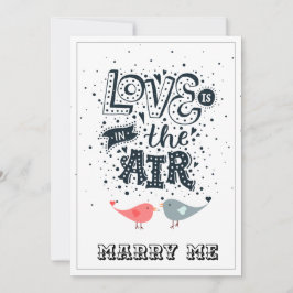 Valentinstag Typografie Valentine Marry Me Feiertagskarte
