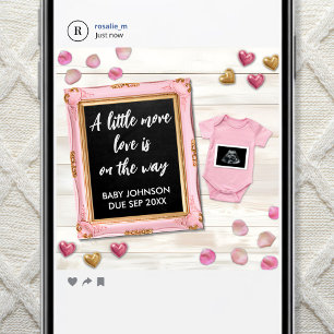 Valentinstag Ultraschall-Foto Social Media Ankündigung