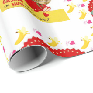 Valentinstag Umschlagpapier Vintage Banane Geschenkpapier