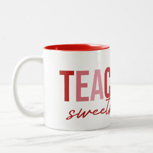 Valentinstag unterrichtet Süße seit Jahr Zweifarbige Tasse