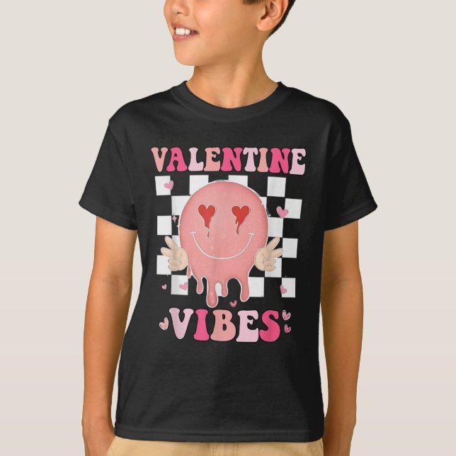 Valentinstag Valentine Vibes T-Shirt (Vorderseite)