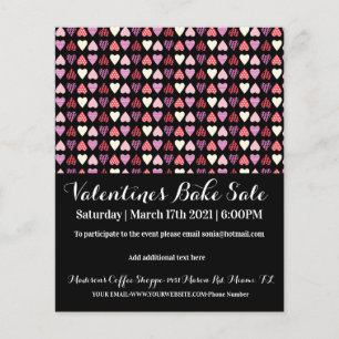 Valentinstag-Veranstaltung Party Backverkauf Chari Flyer