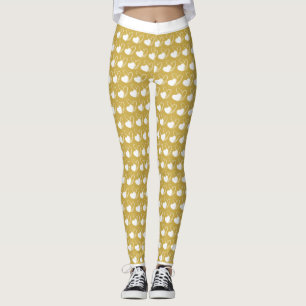 Valentinstag Verzerrte getilgte Herzen Leggings
