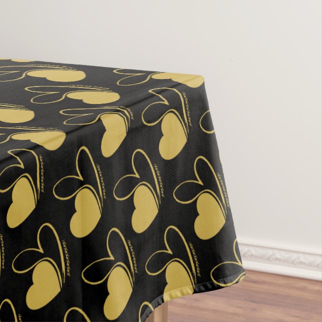 Valentinstag Verzerrte getilgte Herzen Tischdecke (Beispiel)