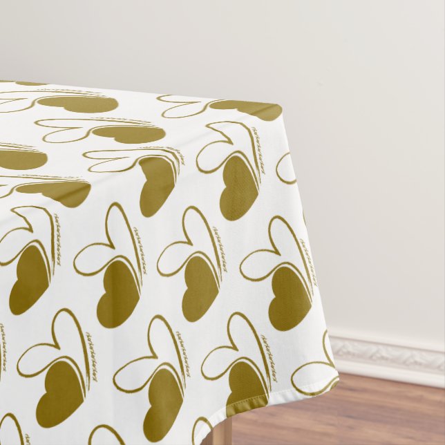 Valentinstag Verzerrte getilgte Herzen Tischdecke (Beispiel)