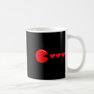 Valentinstag Videospiel isst Herzen Gamer Männer Kaffeetasse