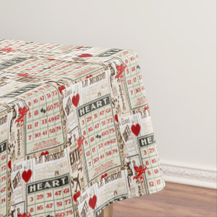 Valentinstag Vintag Tischdecke