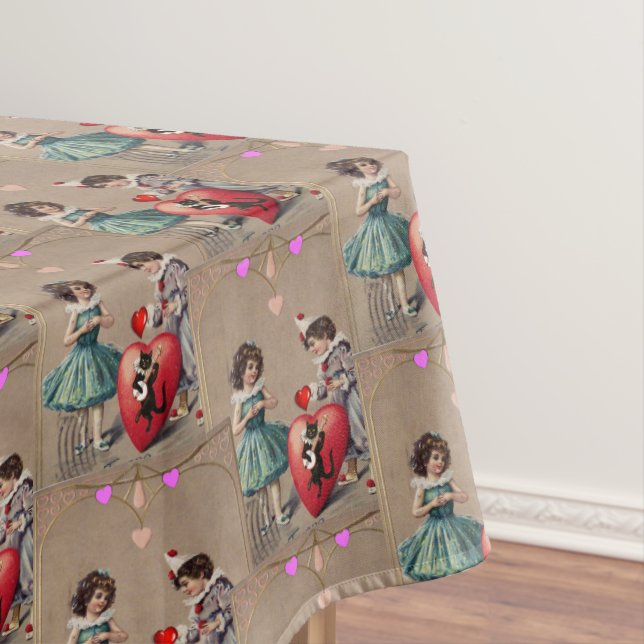 Valentinstag Vintag Tischdecke (Beispiel)