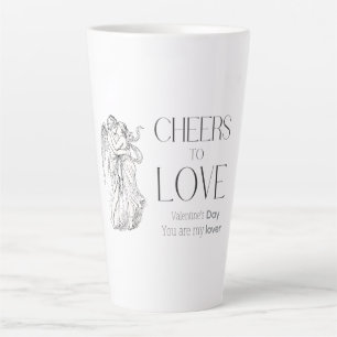 Valentinstag – Vintage Cherubs und Liebesbotschaft Milchtasse