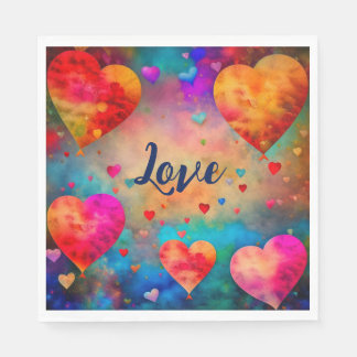 Valentinstag Vintage Herzen Personalisiert Serviette
