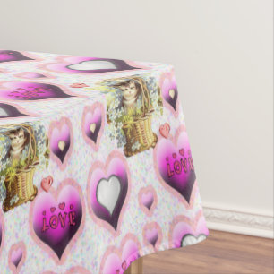 Valentinstag Vintage Katze Tischdecke
