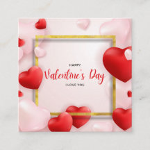 Valentinstag Visitenkarten