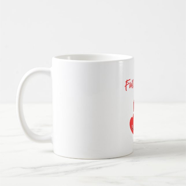 Valentinstag voller Liebe und Kichern Kaffeetasse (Links)