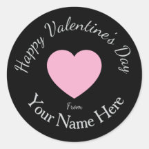 Valentinstag von Ihrem Namen hier Benutzerdefinier