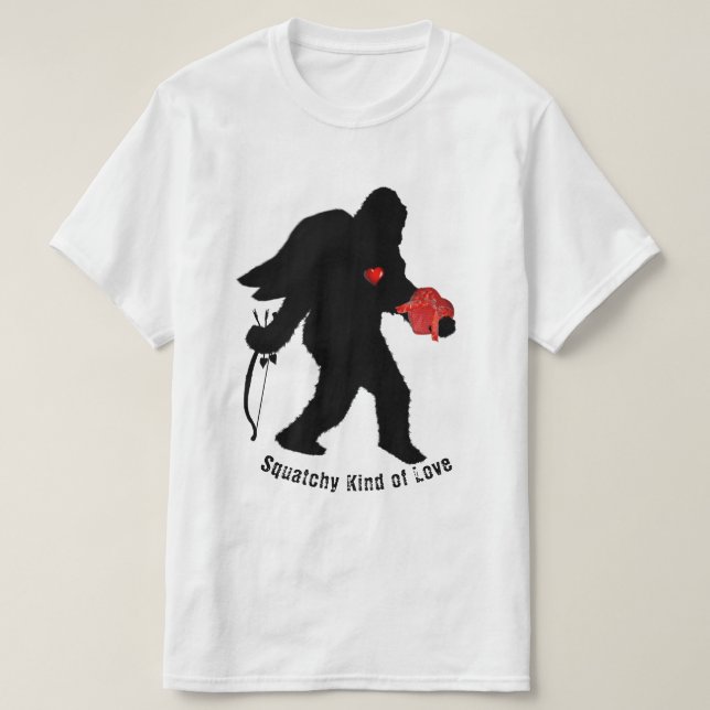 Valentinstag von Sasquatch T-Shirt (Design vorne)