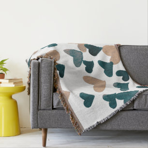 Valentinstag Wasserfarbenherzen - neutral Decke