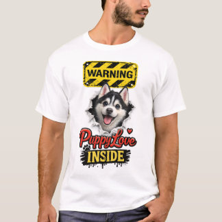 Valentinstag-Welpenliebe T-Shirt