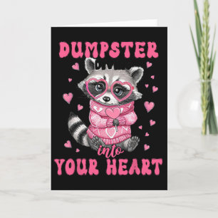 Valentinstag Wilder Waschbär-Shirt Liebhaber Karte