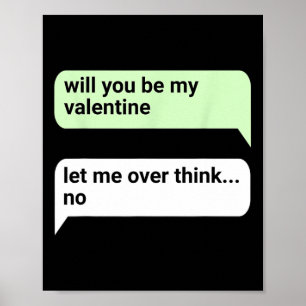Valentinstag Wirst du mein Valentins sein Chat Poster